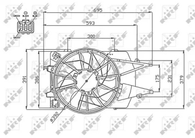 WILMINK GROUP wg1720668 -  Вентилятор, охлаждение двигателя